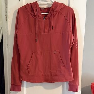 1st Phorm: Women's Quarter-Zip Hoodie in Warm Terracotta